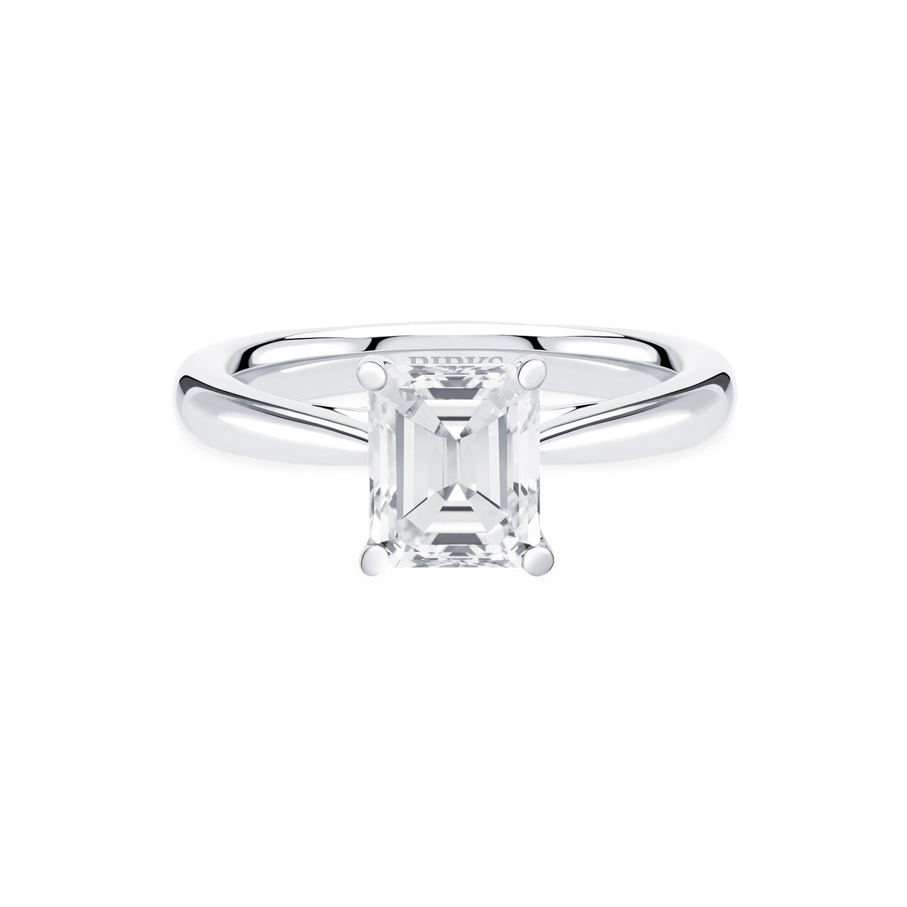 bijoux birks 1879 emerald cut solitaire diamond engagement ring image number 0