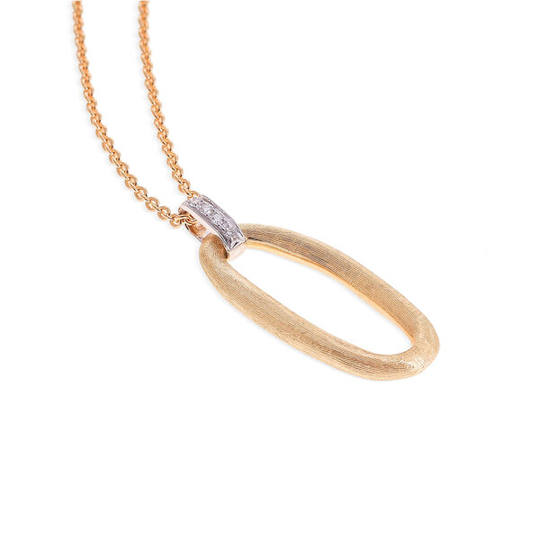 Jaipur Yellow and White Gold Diamond Pendant
