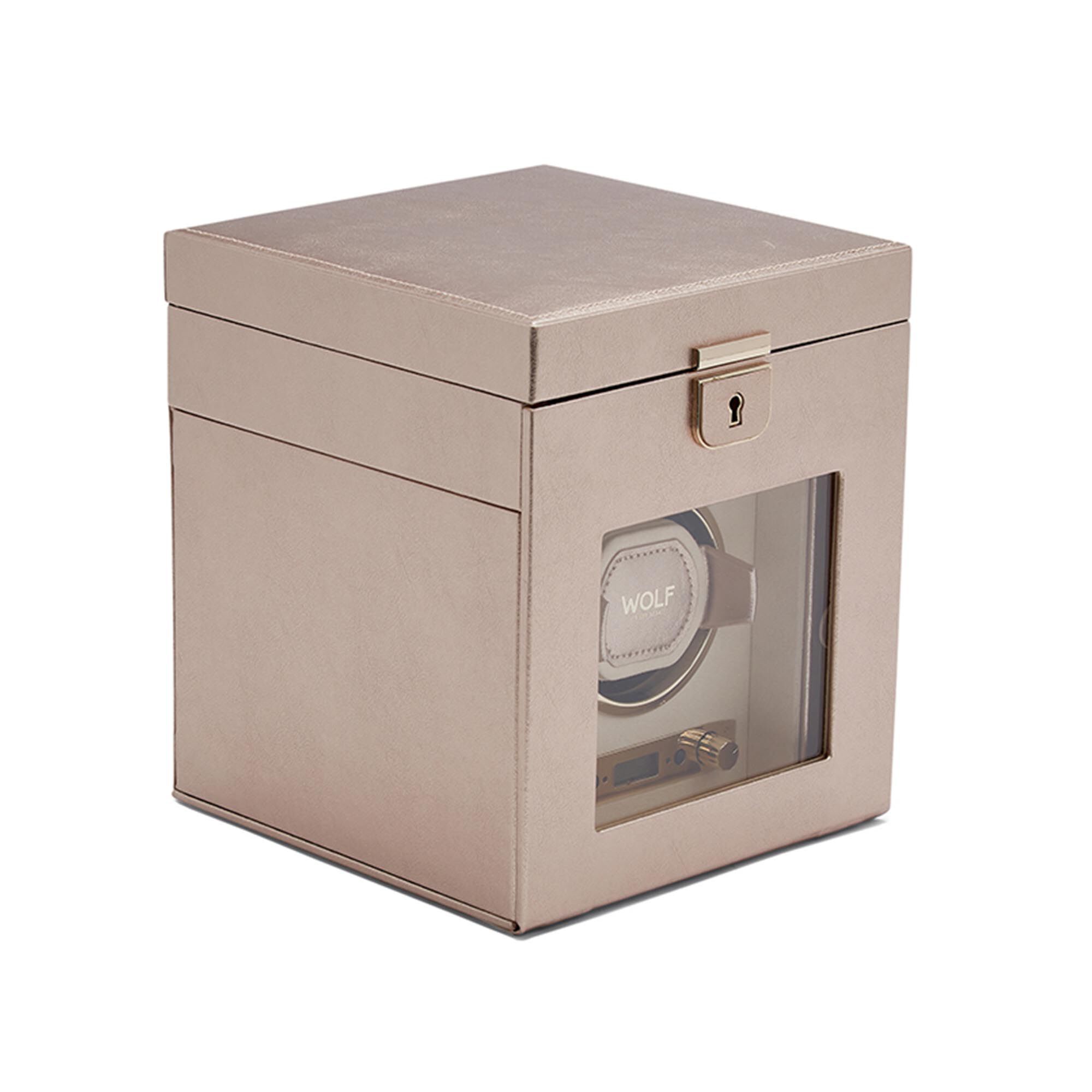 Palermo Rose Gold Single Watch Winder Wolf 1834 Luxury Accessories