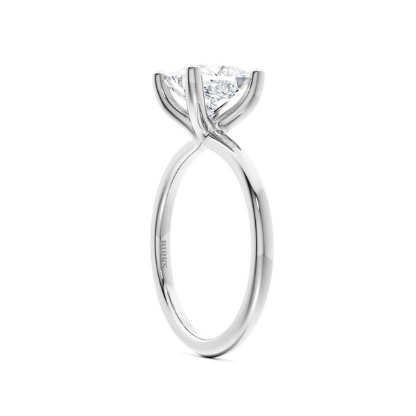 Princess-Cut Solitaire Diamond Engagement Ring in Platinum