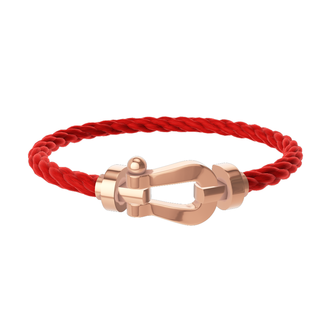 Force 10 Large Rose Gold Cable Bracelet image number 0
