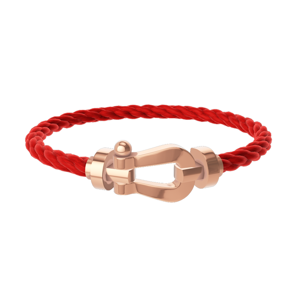 Bracelet cable Force 10 en or rose, grand modèle