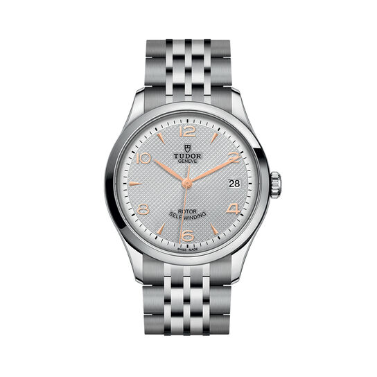 maison birks tudor 1926 36 mm steel case silver dial steel bracelet m91450 0001 image number 0