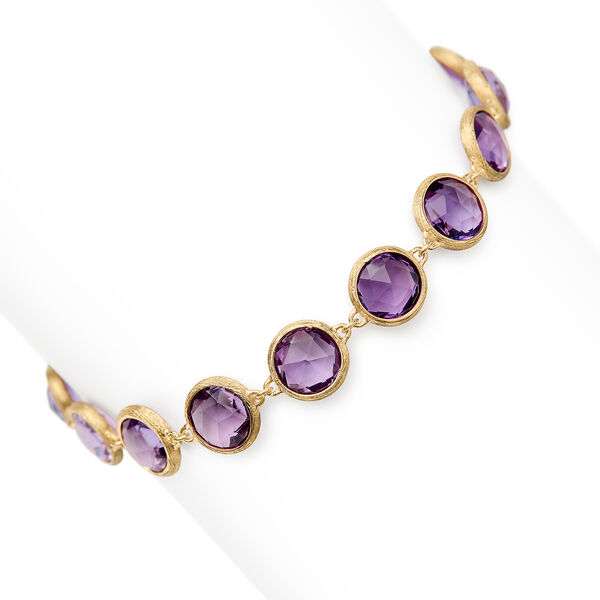 Bracelet Jaipur Colour en or jaune avec am&eacute;thystes