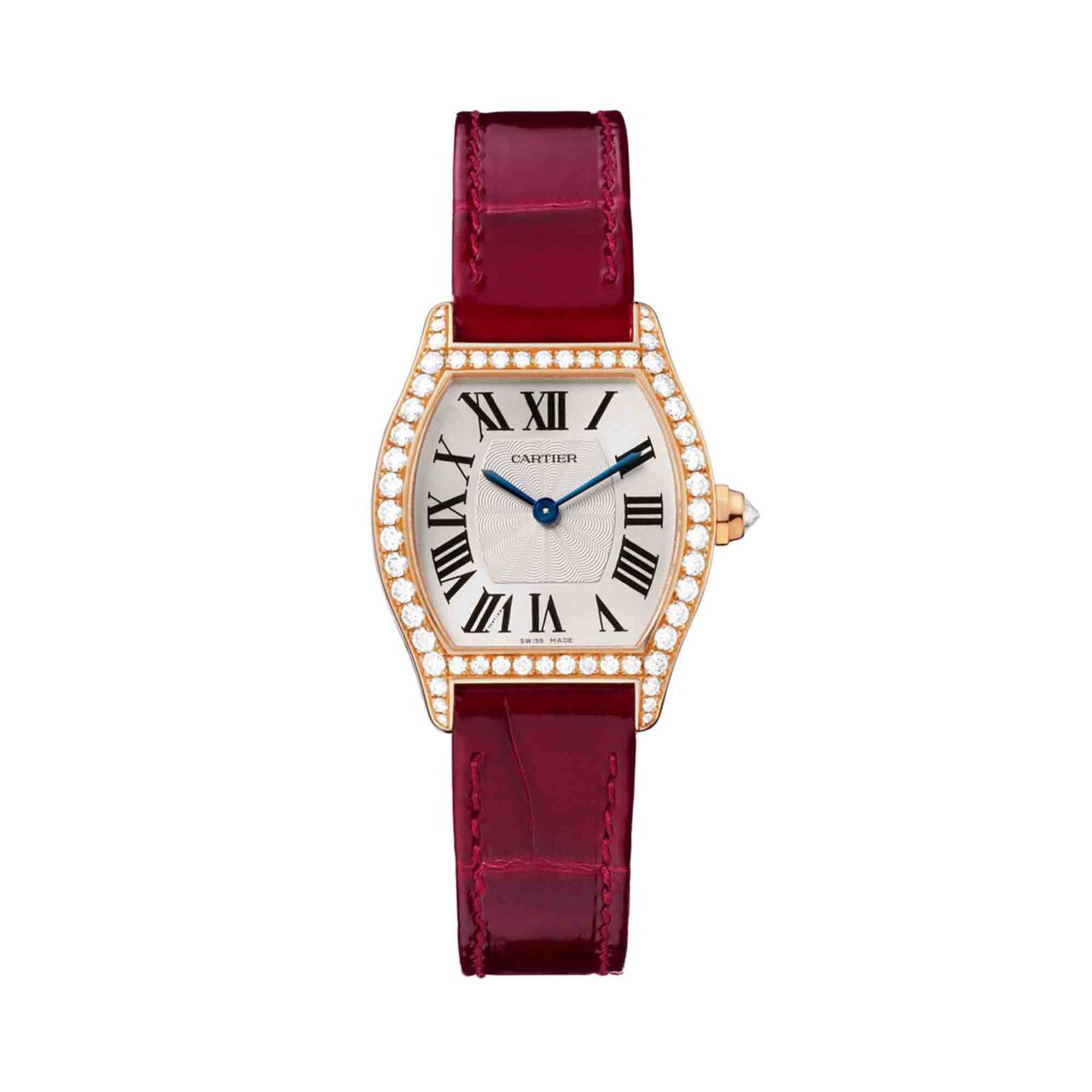 cartier tortue manual 30 rose gold diamond wa501006 front image number 0
