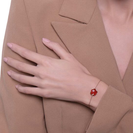 Pasquale Bruni Petit Joli Rose Gold, Carnelian and Diamond Bracelet 16244R image number 1
