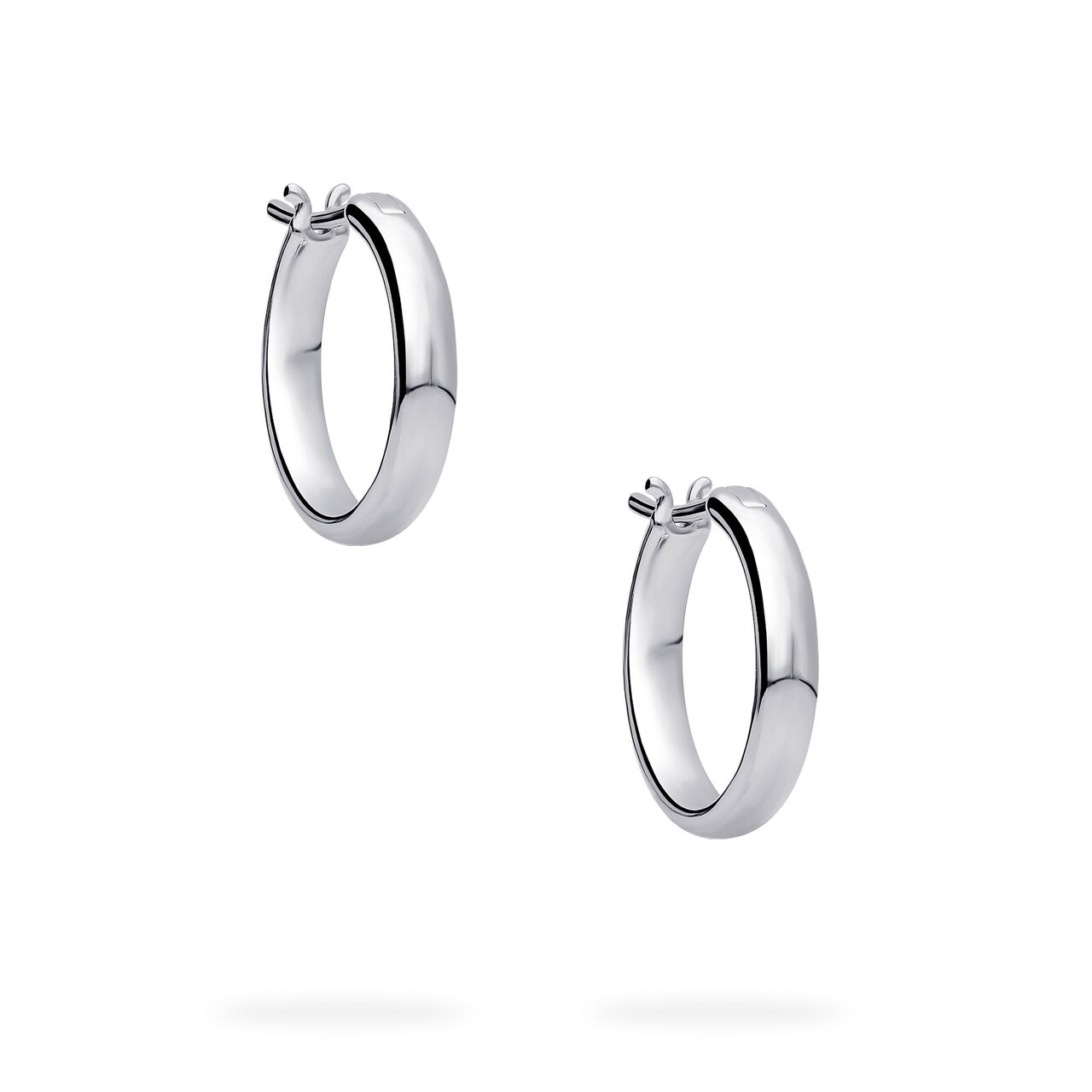 Birks Essentials Sterling Silver 18 mm Huggie Earrings image number 1