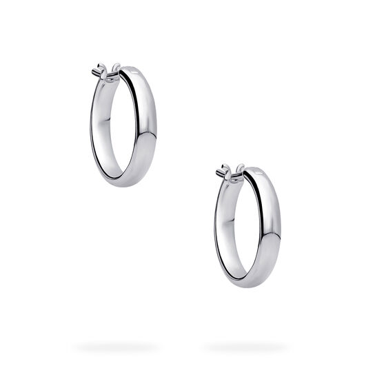 Birks Essentials Sterling Silver 18 mm Huggie Earrings image number 1