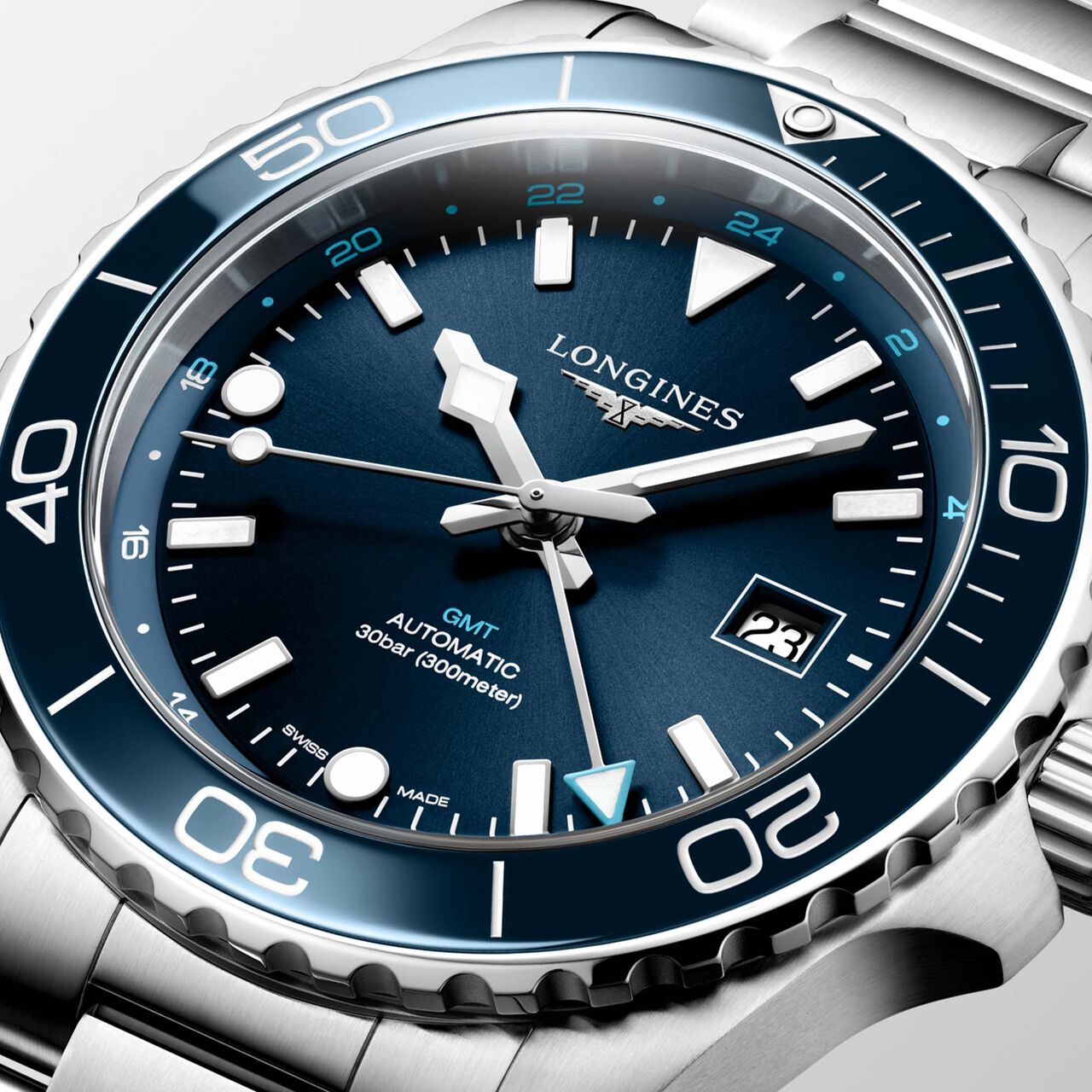 Longines HydroConquest GMT 43 mm Stainless Steel L3.890.4.96.6 image number 2