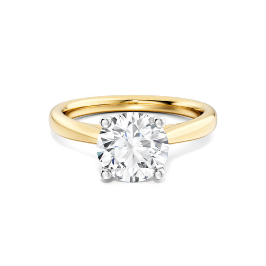 Birks 1879 Yellow Gold Round Solitaire Diamond Engagement Ring image number 0