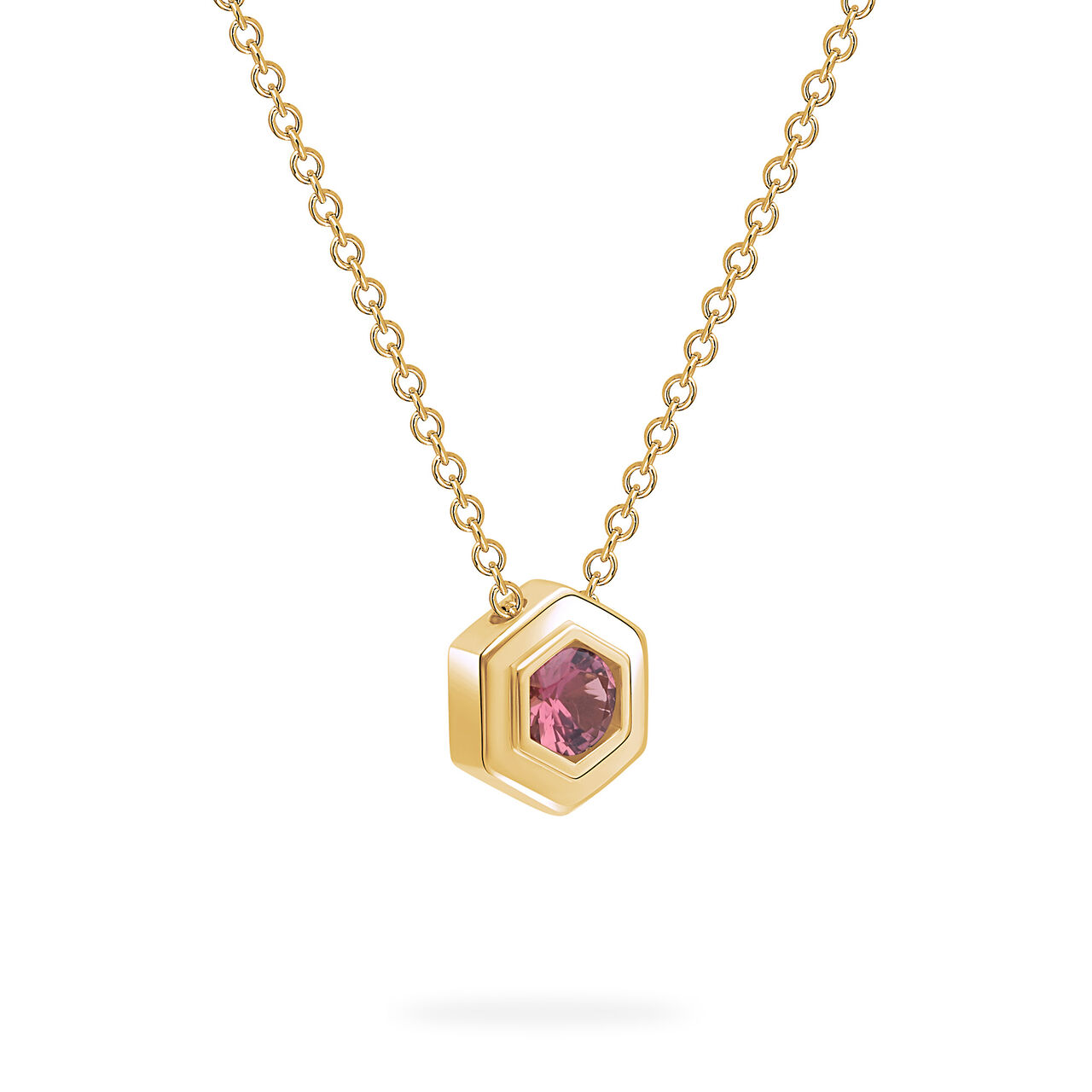Birks Bee Chic Yellow Gold Birthstone Pendant, Ruby image number 1