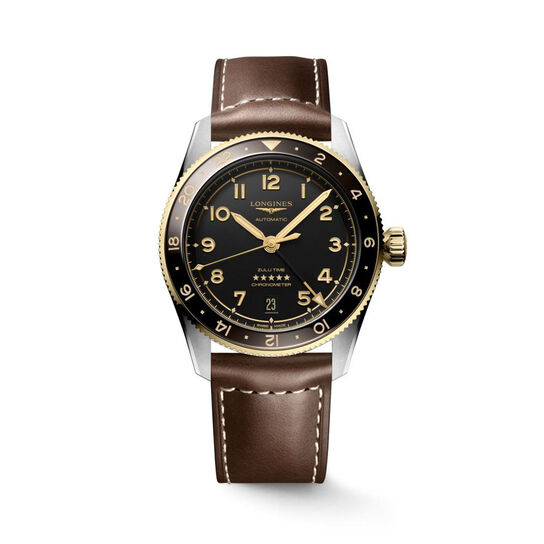 Longines Spirit Zulu Time Automatic GMT 39 mm Yellow Gold and Stainless Steel L3.802.5.53.2 image number 0