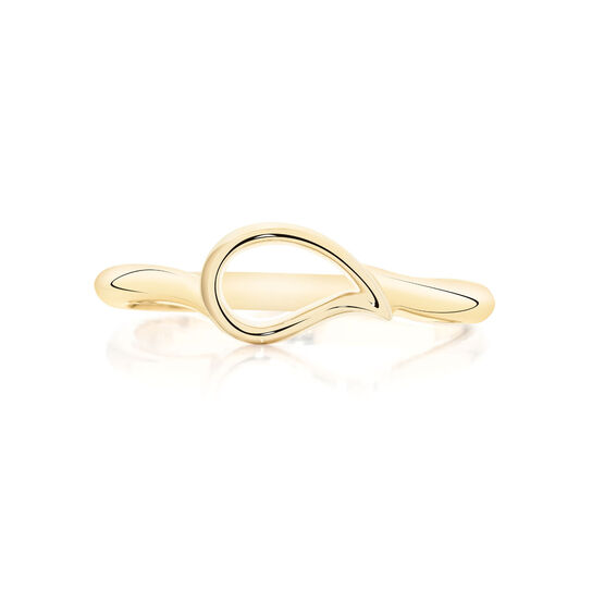 bijoux birks petale yellow gold stackable ring image number 0