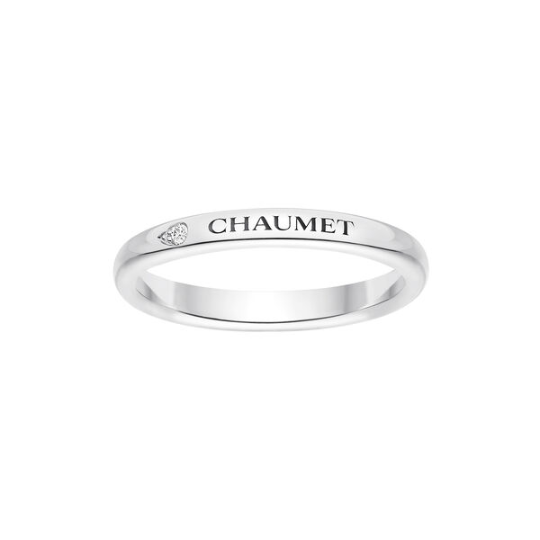 Alliance Les Éternelles de Chaumet en platine avec diamant