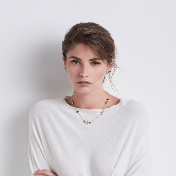 Jaipur Color collier en or jaune et topaze