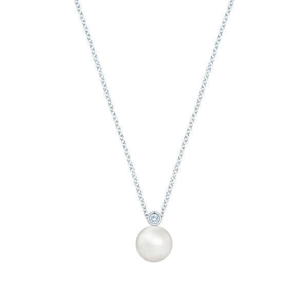 White Gold 7.5-8 mm Freshwater Pearl Necklace