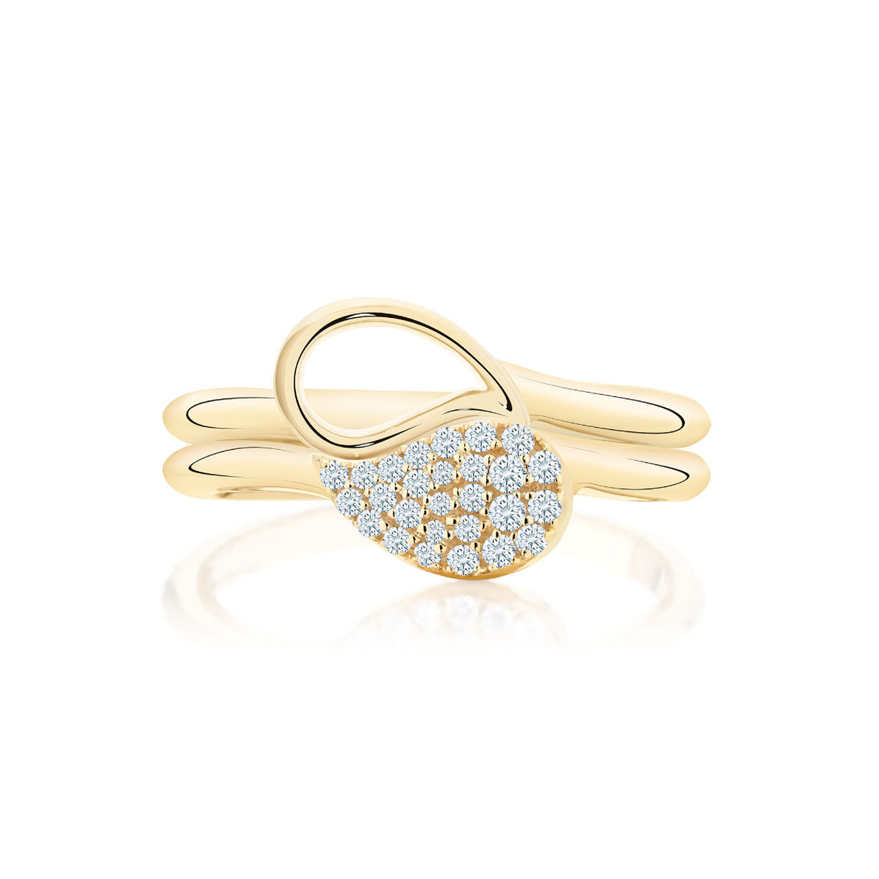 Yellow Gold Stackable Ring image number 1