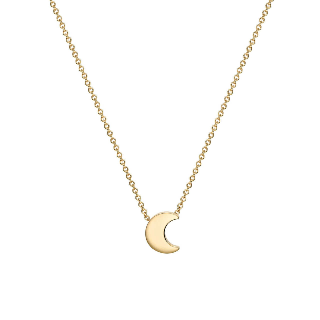 bijoux birks essentials yellow gold moon pendant image number 0