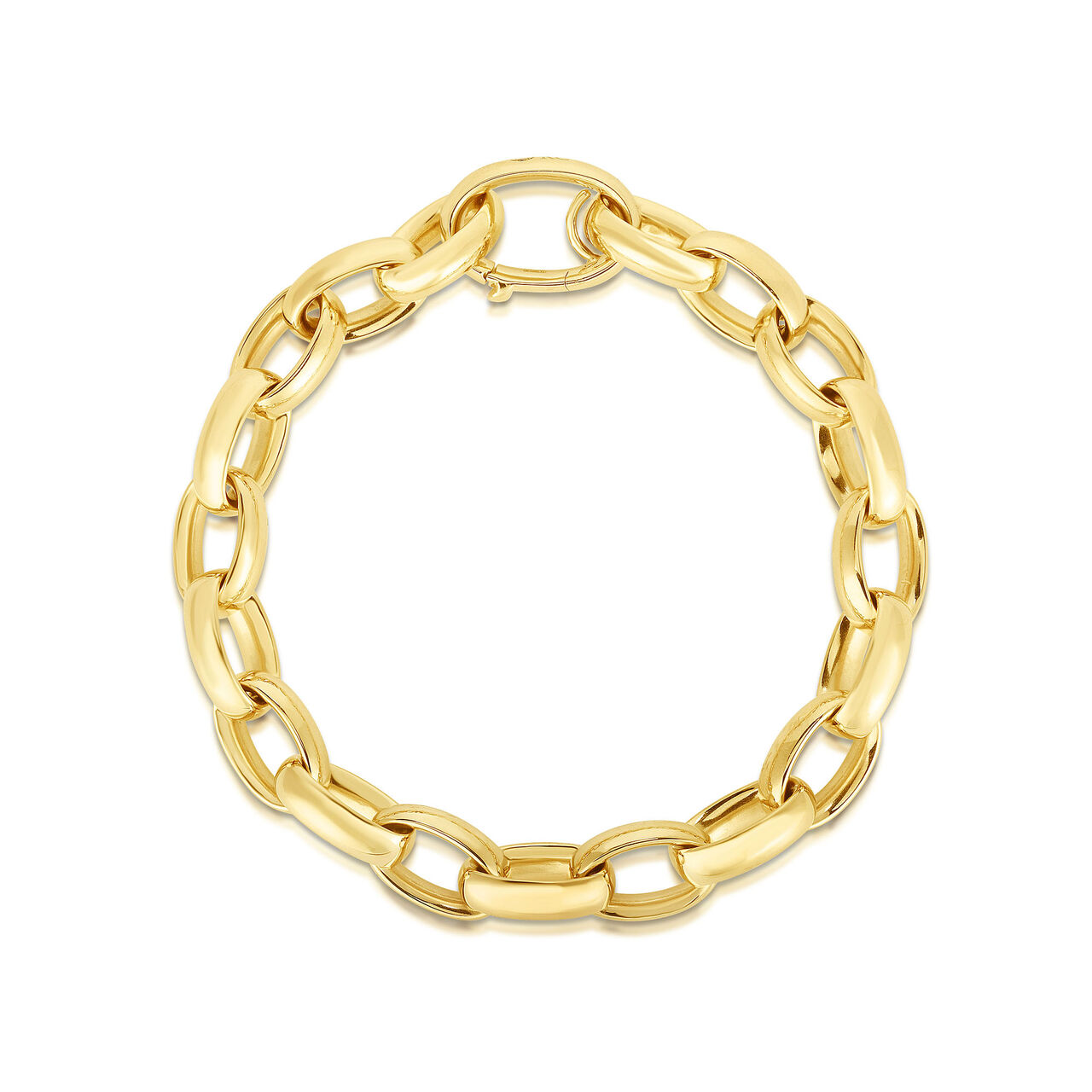 Classic Gold  Yellow Gold Chain Bracelet image number 0