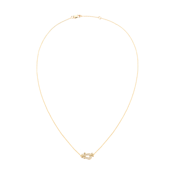 Force 10 Small Yellow Gold and Diamond Pavé Pendant