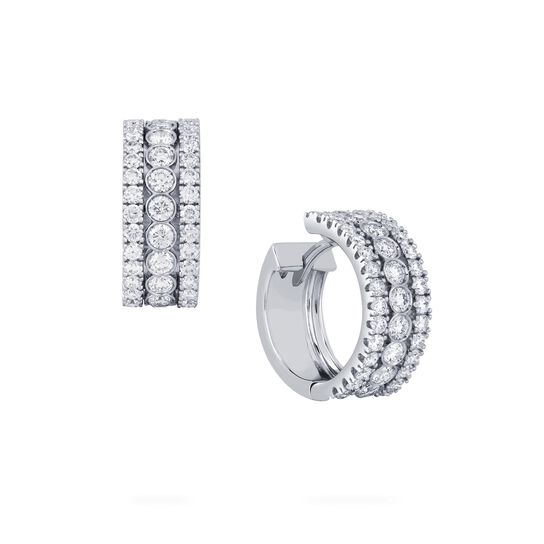 bijoux birks splash diamond hoop earrings image number 0