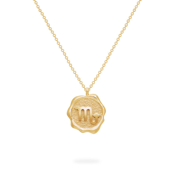 Zodiac Scorpio Pendant in Yellow Gold