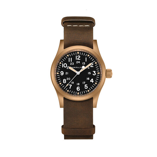 Hamilton Khaki Field 38 mm manuelle en bronze et titane image number 0