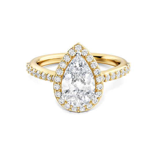 Birks 1879 Pear-Cut Solitaire Diamond Engagement Ring in Yellow Gold image number 0