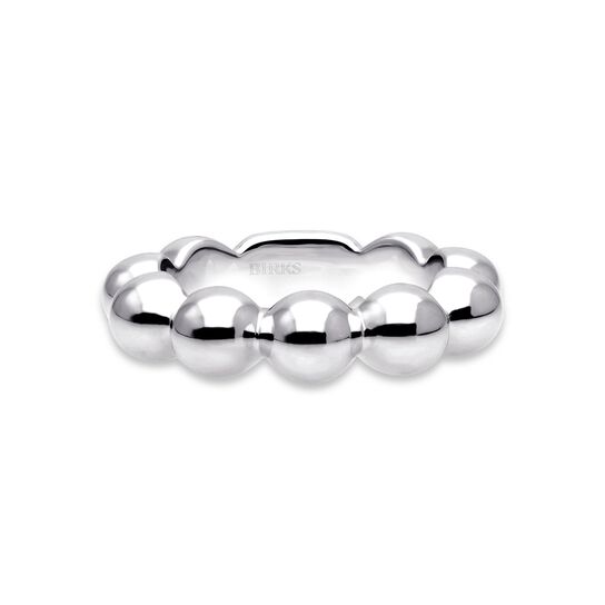 Birks Essentials Silver Beaded Ring image number 0