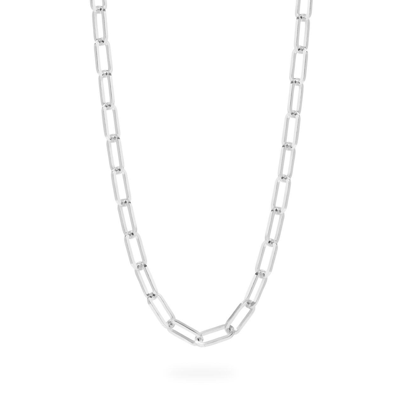 Birks Essentials Silver Large Cable Chain Necklace image number 0