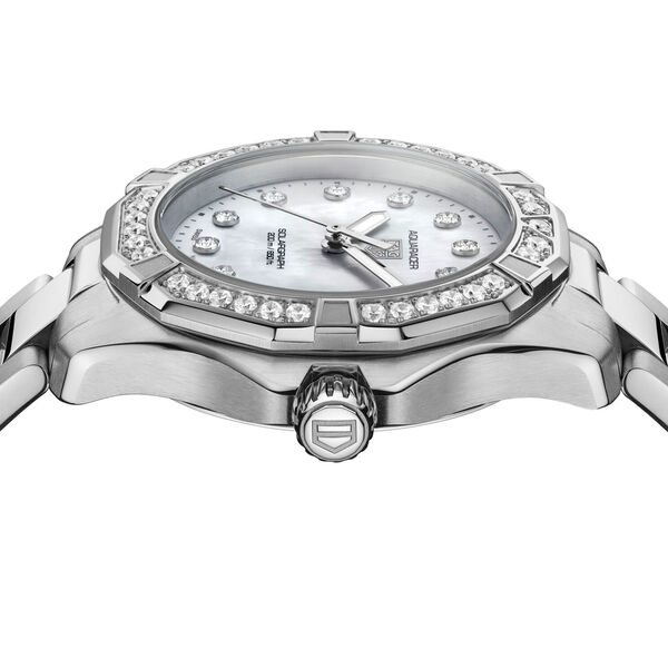 Aquaracer Professional 200 Solargraph 34 mm Stainless Steel and Diamond