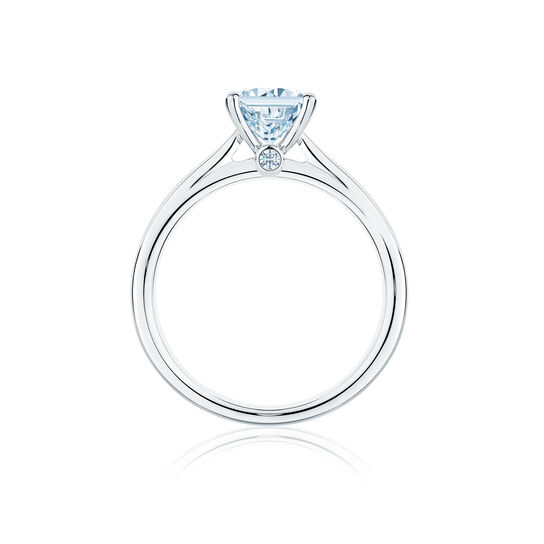 bijoux birks 1879 princess cut solitaire diamond engagement ring image number 2