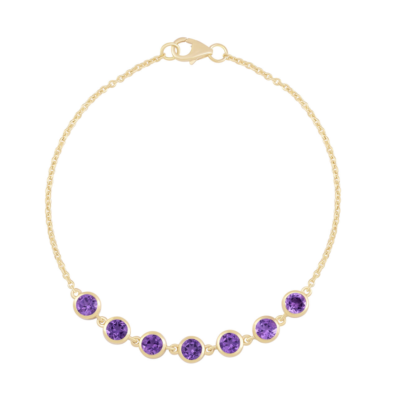 Amethyst Chain Bracelet-Sale image number 0