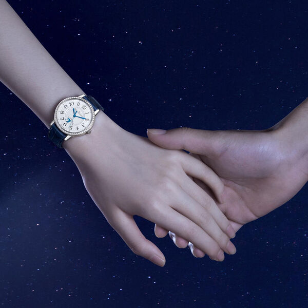 Rendez-Vous Classic Night & Day 34 mm automatique en acier inoxydable et diamants