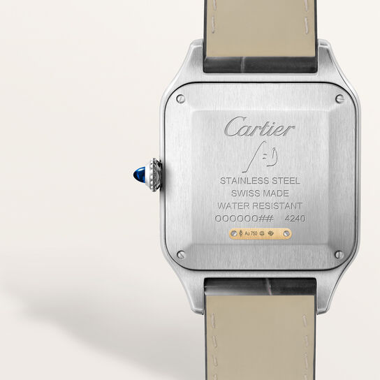 Cartier Santos-Dumont Large Quartz 43 X 31 mm Yellow Gold and Stainless Steel W2SA0046 front image number 4