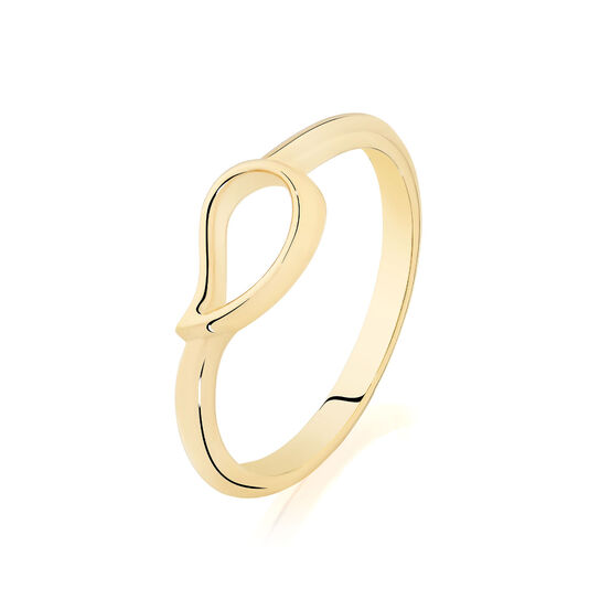 Yellow Gold Stackable Ring image number 2