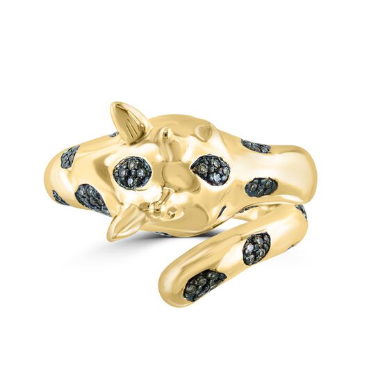 Maison Birks Salon Brown Diamond and Tsavorite Giraffe Ring RG06523TV Front image number 2