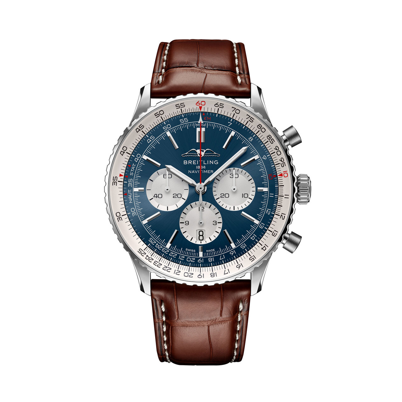 Breitling Navitimer B01 Chronograph Steel 46 - Blue AB0137211C1P1 Front image number 0