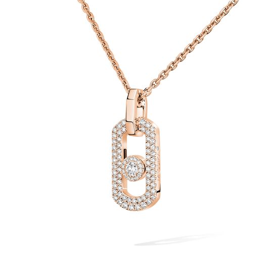 Messika So Move Rose Gold and Diamond Pav&eacute; Pendant image number 2