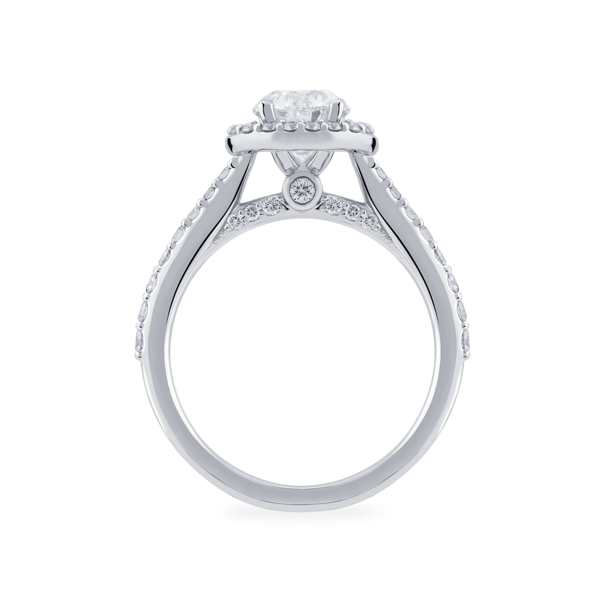 Platinum oval engagement new arrivals rings