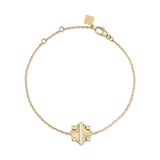 Birks Muse bracelet en or jaune guilloché image number 0