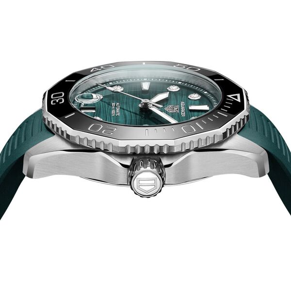Aquaracer Lagoon Professional 300 36 mm automatique en acier inoxydable et diamants