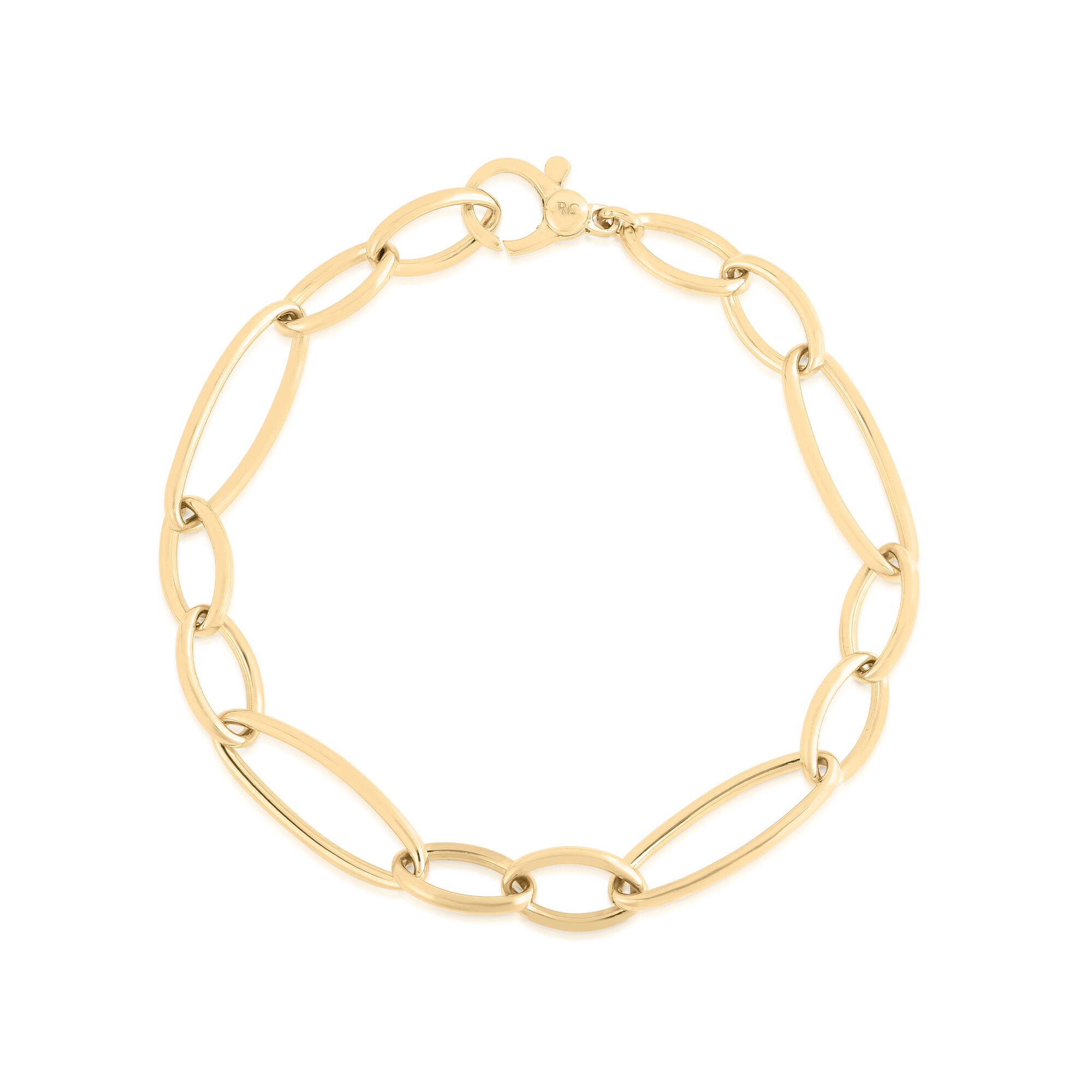 Classic Gold Yellow Gold Chain Bracelet 