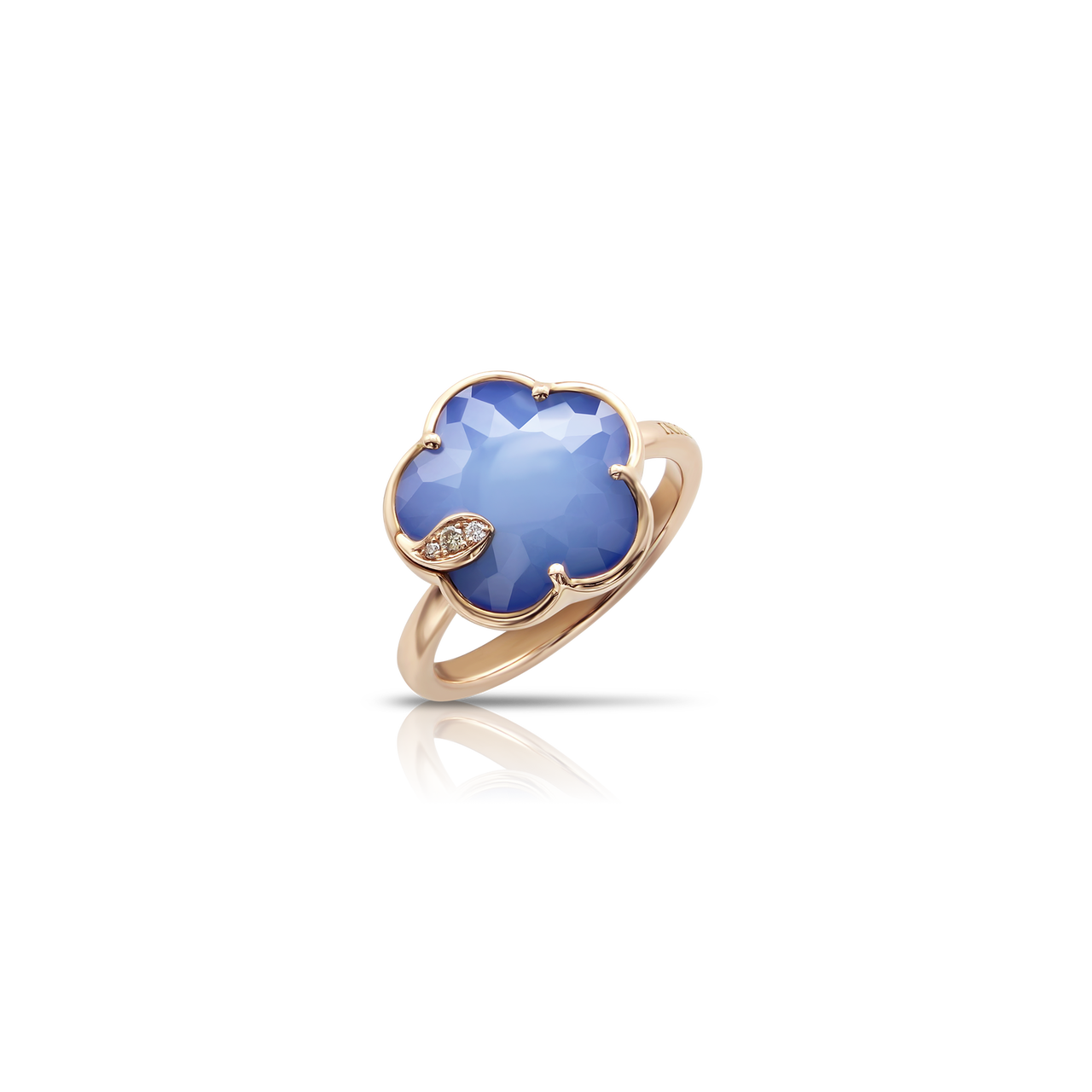 Pasquale Bruni Petit Joli Rose Gold, Blue Moon and Diamond Ring 16117R image number 0