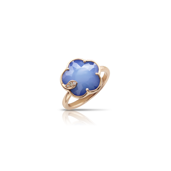Pasquale Bruni Petit Joli Rose Gold, Blue Moon and Diamond Ring 16117R image number 0
