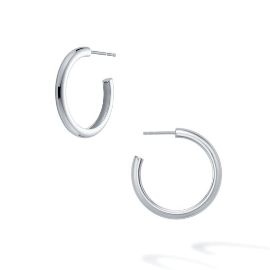 bijoux birks essentials 20mm sterling silver hoop earrings image number 0