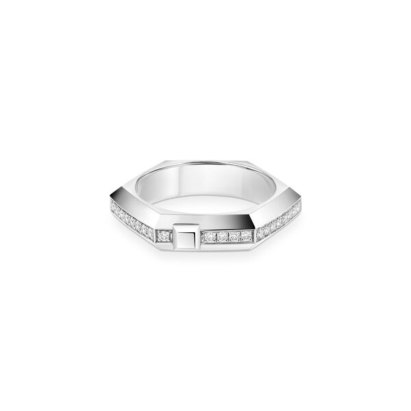 Moderniste White Gold and Diamond Ring