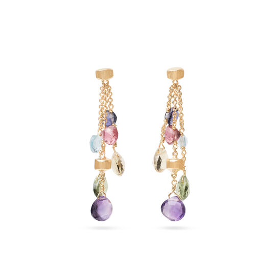 Marco Bicego Jaipur Yellow Gold and Semi-Precious Gemstone Drop Earrings OB915 MIX01 Y Front image number 0