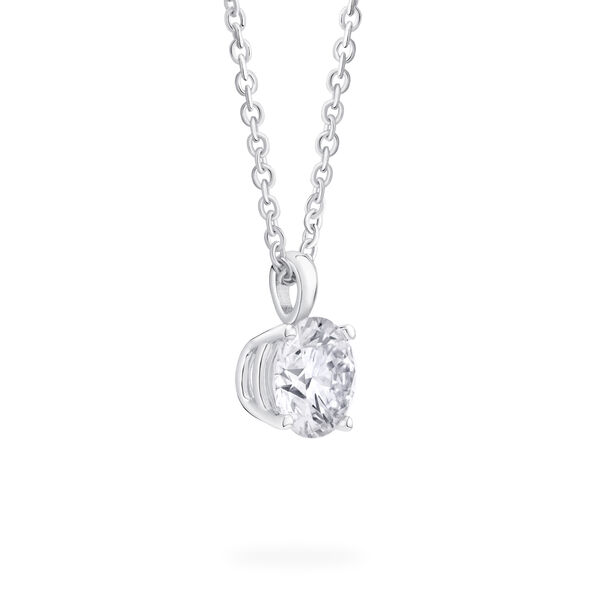 Round Solitaire Diamond Pendant