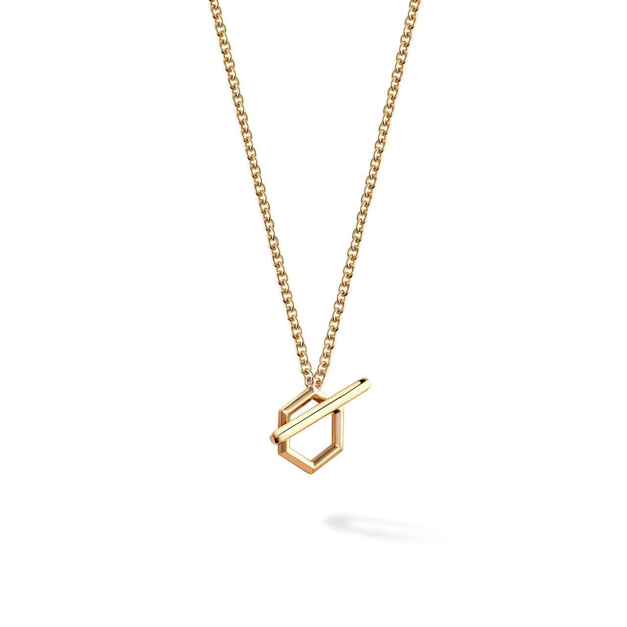 Yellow Gold Toggle Necklace image number 2